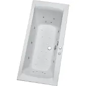 OTTOFOND Whirlpool Wistula 80 x 190 cm weiß glänzend 70023