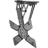 TM Electron TM Elektronische motorisierte TV-Halterung für Deckenmontage, VESA bis zu 400X400, für Bildschirme von 23" bis 55", Verstellung vonLeveling, 108mm Profil, bis zu 30kg.