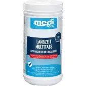 MediPOOL Langzeit-Multi Tabs 200 g, Multifunktionstabletten, Chlortabletten, Dauerchlorung, Flockmittel, Poolreinigung Inhalt:1 kg