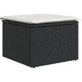 vidaXL Gartensofa-set 8 stk. Schwarz Poly-Rattan