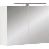 Vicco Badspiegelschrank Lavio Weiß 80 x 60 cm mit LED-Beleuchtung, Model 55340