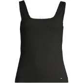 Tommy Hilfiger Top WW0WW45444 Schwarz Slim Fit