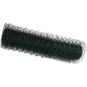vidaXL Hexagonzaun Grün 0,8 x 25 m PVC