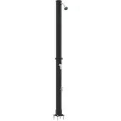 vidaXL Außen Solardusche Schwarz 217 cm PVC und Aluminium
