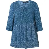 Ulla Popken Bluse in dunkelblau | Gr.: 42-44