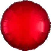 Magni Folienballon rund D43cm rot-metallic