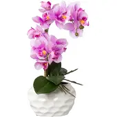 Creativ Green Kunstorchidee "Deko-Orchidee Phalaenopsis im Keramiktopf"