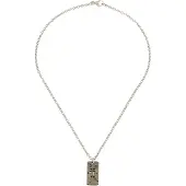 Philipp Plein Halskette mit Anhänger in Silber – (L)70cm | Gr.: onesize