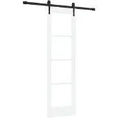 vidaXL Schiebetür ORKDAL Weiß 61 x 198,5 cm Massivholz Kiefer und Glas