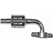 Ich-zapfe Bierabstellhahn - Gebogen, aus Edelstahl, NW:1 mm