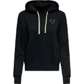 ONLY Kapuzensweatshirt "ONLNOLI L/S HEART HOOD SWT NOOS", Baumwollmischung, regular fit