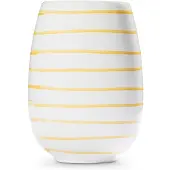 Gmundner Keramik Gelbgeflammt, Vase (H: 15cm)