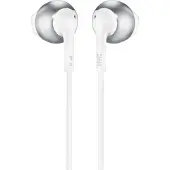 JBL Tune 205 Stereo In-Ear-Kopfhörer mit Mikrofon Chrom und Weiß
