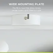 HOFTRONIC™ LED Deckenleuchte 8W 690 Lumen 2700K 2-flammig Weiß IP20 Schwenkbar