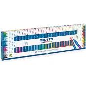 Giotto Turbo Pro Dual Tip Marker Pens, Round Shape, Assorted Colors, 30 Count