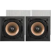 Artsound HPSQ525 5,25 Zoll Wand- und Deckenlautsprecher, 10-100 Watt, für Heim, Badezimmer, Küche,