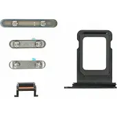 OEM Tasten Set für iPhone 11 Pro Max Ersatz Stummschalttaste space grey
