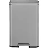 EKO - Madison Treteimer 50 Liter - Stainless Steel Plastic - Grau