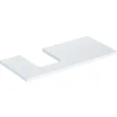 Geberit Waschtisch-Platte One 105x3x47cm, w/lack. hochgl., Ausschn li