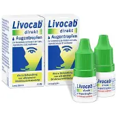 Kenvue Livocab direkt Augentropfen Doppelpack 2X4 ml