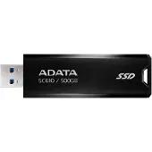 ADATA SC610, 500 GB, USB Typ-A, 3.2 Gen 2 (3.1 Gen 2), 550 MB/s, 10 Gbit/s, Schwarz