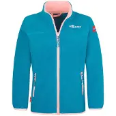 TROLLKIDS Fleecejacke "Oppdal" in Blau/ Rosa - 110