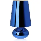 Kartell Cindy Tischleuchte Blau - , Blau, für Wohnzimmer, Kunststoff