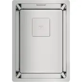 Teka Flex Linea RS15 27.40, Bündiges Waschbecken, Rechteckig, Edelstahl, Edelstahl, 1 Becken, 440 x 310 mm