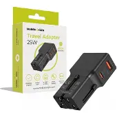 Mobile Origin Travel adapter 25W EU/US/UK/AU black