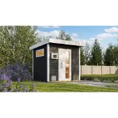 Weka Saunahaus 45 mm KUOPIO, anthrazit x B x T x H x 263 x 298 x 0