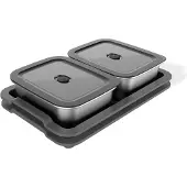 Weber 3400220, Container, Rechteckig, Schwarz, Edelstahl, Edelstahl, 366,7 mm, 240,7 mm