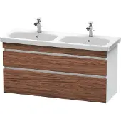 Duravit Waschtischunterbau DURASTYLE 448x1230x610mm nussbaum dunkel/weiss matt