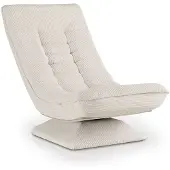 Juskys Relaxsessel / Liegestuhl Korsika - Gerippter Stoff - Beige
