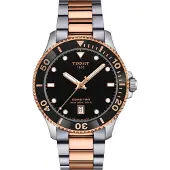 Tissot T1204102205101 Unisex Taucheruhr Seastar 1000 Zweifarbig