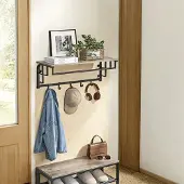 Vasagle Wandgarderobe mit 5 Haken LCRB35102B02