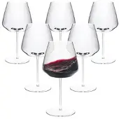 Rona Weinglas mundgeblasen Burgundy Santorini 690 ml ungeeicht 6 Stück transparent, 22 cm