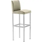 Mayer Barstuhl Sitzmöbel 1164 40 x 45 x 109 cm Stahl perlsilber/taupe