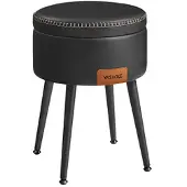 Vasagle Wohnzimmer-Hocker mit Stauraum schwarz