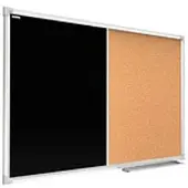 Allboards Kombitafel magn. Kreidetafel + Kork 120x90, Alurahmen