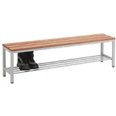 SZ Metall Sitzbank 1,50 m braun, 150x42x30 cm