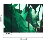 Living Walls Fototapete "Designwalls Leaf Stalks 1" glatt Vlies, Wand, Schräge, Decke