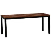 Gürkan G-Office Umkleidebank SRB, Sitzfläche Holz, 100 cm, buche / schwarz