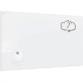 Allboards Glas-Magnettafel Premium SUPERWHITE, 90 x 120 cm, perlweiß