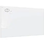Allboards Glas-Magnettafel Premium SUPERWHITE, 120 x 180 cm, perlweiß