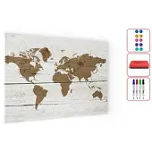 Allboards Magnettafel 90,0 x 60,0 cm Helles Holz