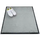 Miltex Schmutzfangmatte Eazycare Style, eckig, antistatisch, UV-beständig, waschbar, High-Twist-Nylon & Niltrilgummi, 750 x 850 mm, verkehrsgrau