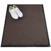 Miltex Schmutzfangmatte Eazycare Style, eckig, antistatisch, UV-beständig, waschbar, High-Twist-Nylon & Niltrilgummi, 600 x 850 mm, graubraun