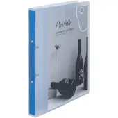 Eichner Präsentationsringbuch 2-Ringe blau-transparent 2,5 cm DIN A4