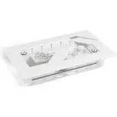 Alphacool Apex Distroplate Dark Base Pro 901 White mit A