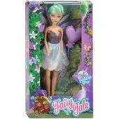 Nobrand Feen Modepuppe 19 cm mit abnehmbaren Flügeln für Kinder ab 3 Jahren